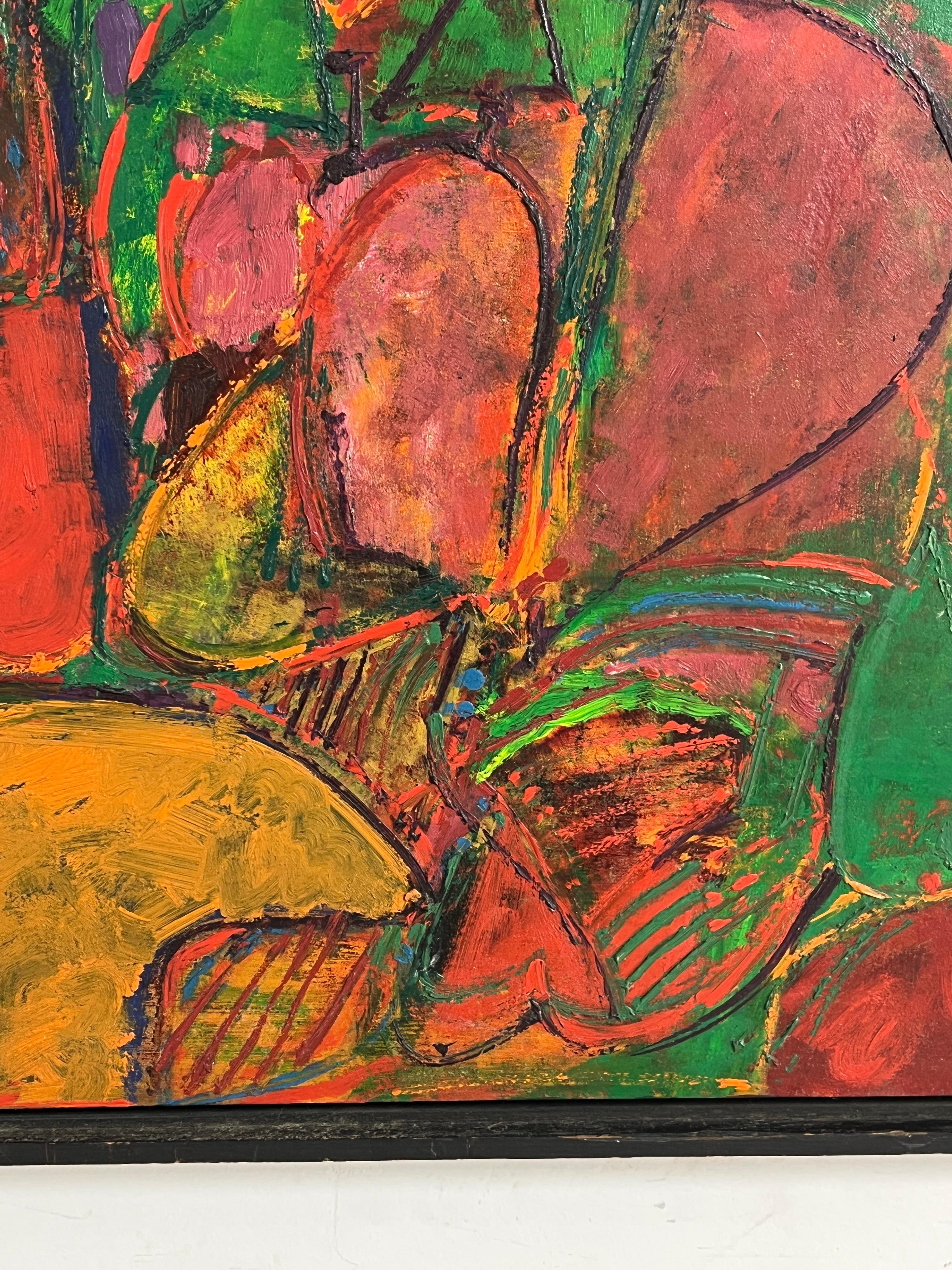 Mid-20th Century Abstract English Modernist Painting by Peter Daglish Titled 