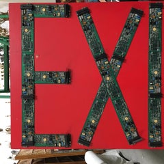 Abstract "Exit with Light" Artography Credit Card Machine Sculpture by Pasqual B