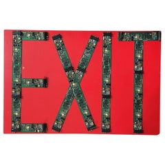 Abstract "Exit with Light" Artography Credit Card Machine Sculpture by Pasqual B
