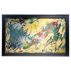 Abstract Expressionist Action Painting, Signed and Dated 1996