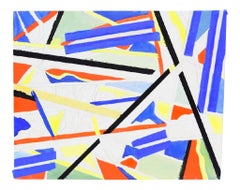 Olio su tela di Salvatore Grippi, espressionista astratto e duro, post-moderno.