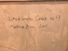 Abstract Expressionist Malcolm Bray "Dimensional Space No 17" Oil on Canvas