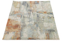 Abstract Expressionist Modern Area Rug - Power Loomed Wool & Nylon Blend