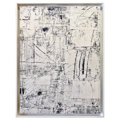 Abstract Expressionist Oil on Canvas, Renato Freitas