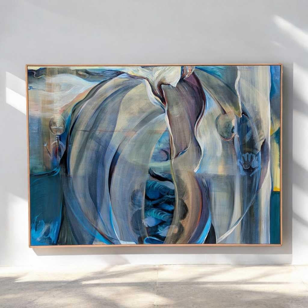 Peinture à l'huile expressionniste abstraite, 