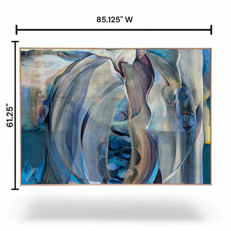 Postmoderne Peinture à l'huile expressionniste abstraite, 