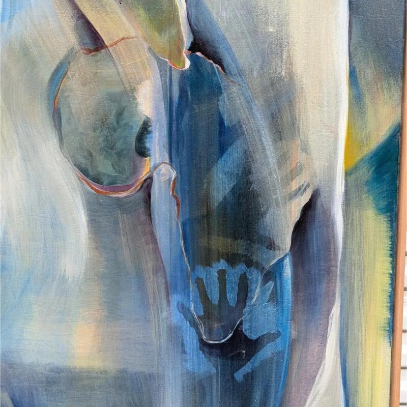 Peinture à l'huile expressionniste abstraite, 