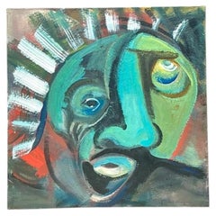 Abstract Expressionist Oil Painting on Canvas