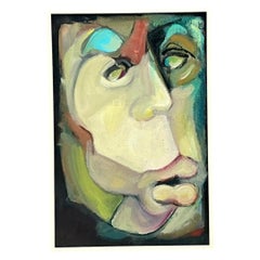 Abstract Expressionist Oil Painting on Canvas