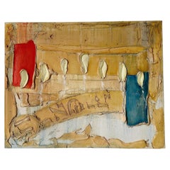 Abstrakt-expressionistisches Gemälde, Acryl auf Leinwand, 24x30