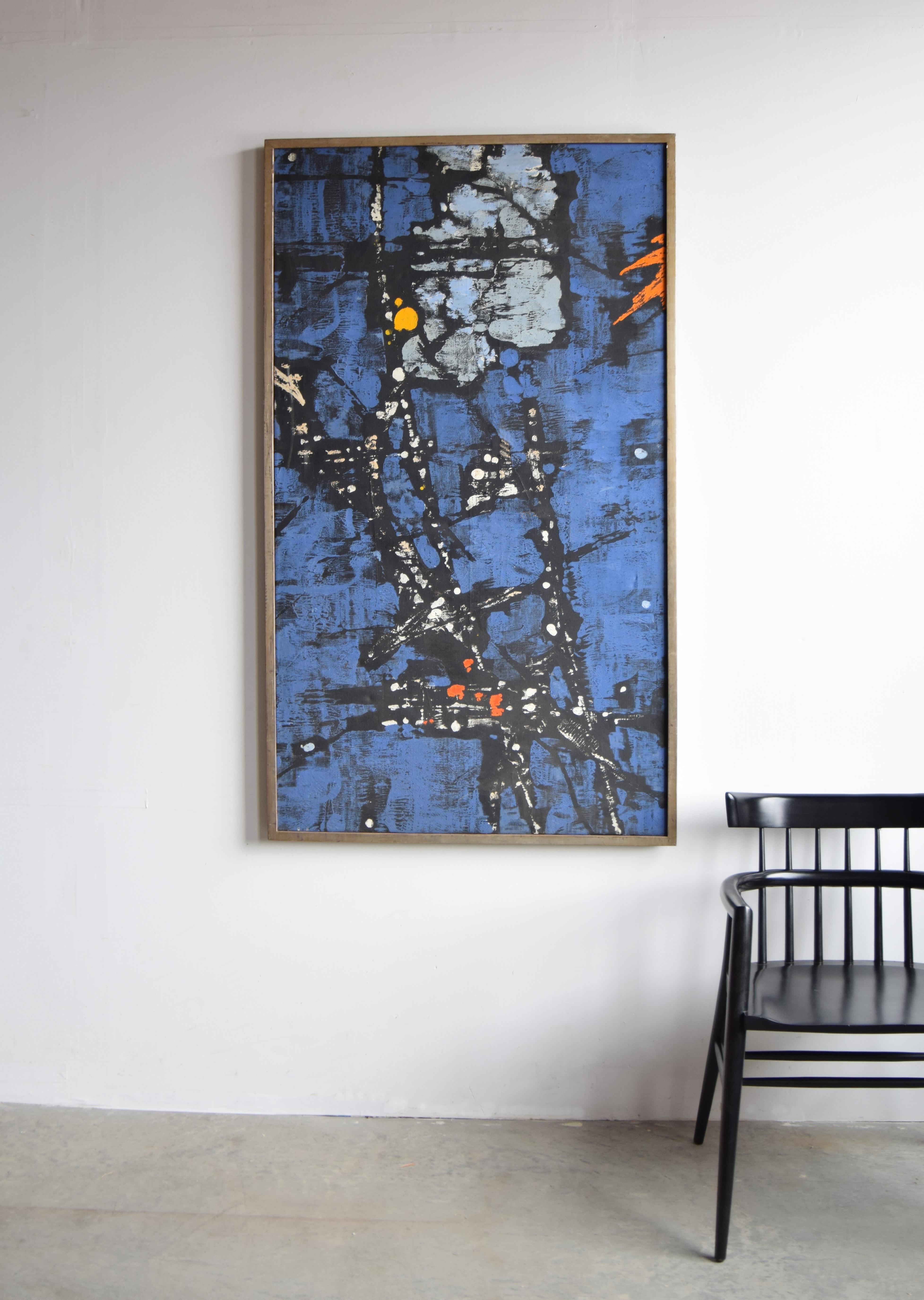 Mid-Century Modern Abstract Expressionist Painting by Buffie Johnson