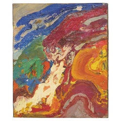 Peinture expressionniste abstraite de Julius Hatofsky (Américain, 1922-2006)