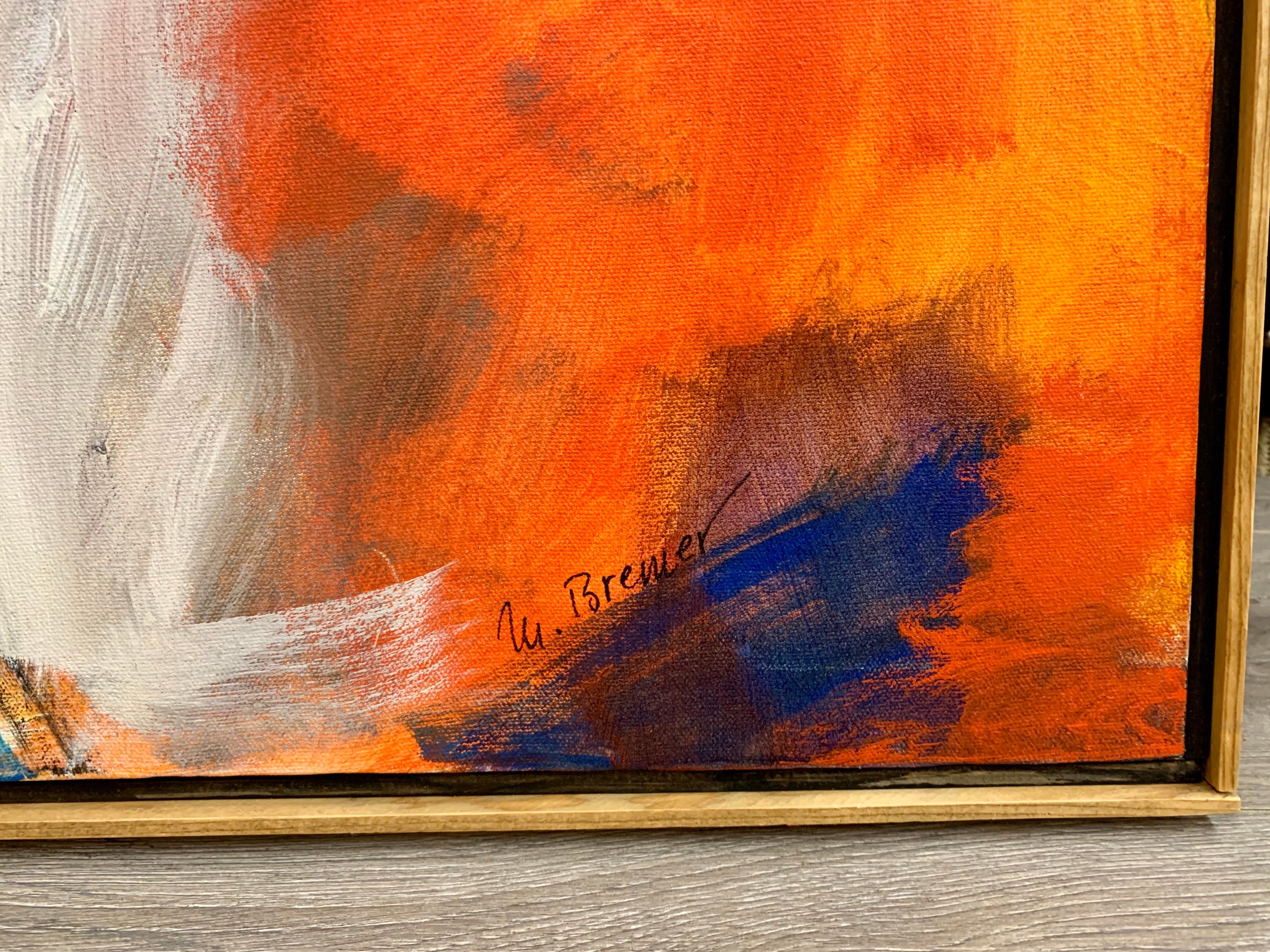 Abstract Expressionist Painting by Marlene Bremer In Excellent Condition In West Hartford, CT