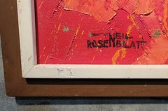 Abstract Expressionist Painting by Neil Rosenblatt Circa. 1960's