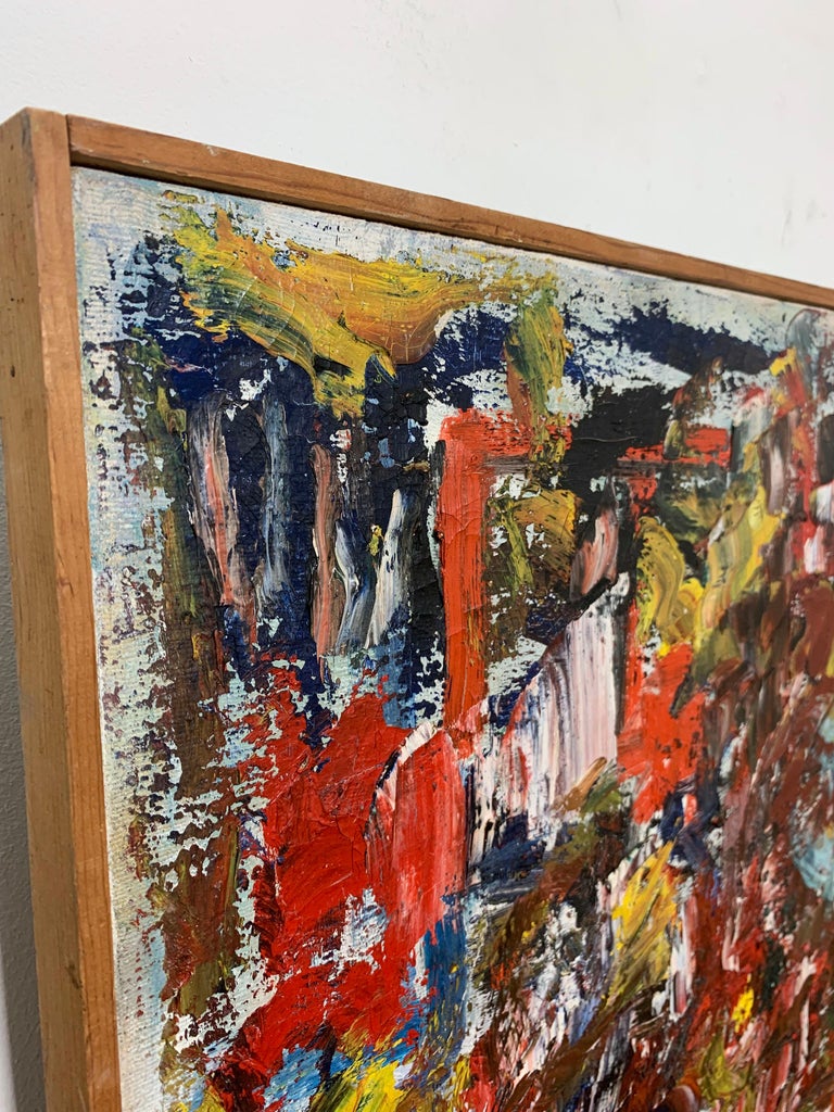 American Abstract Expressionist Painting, Circa 1950s For Sale