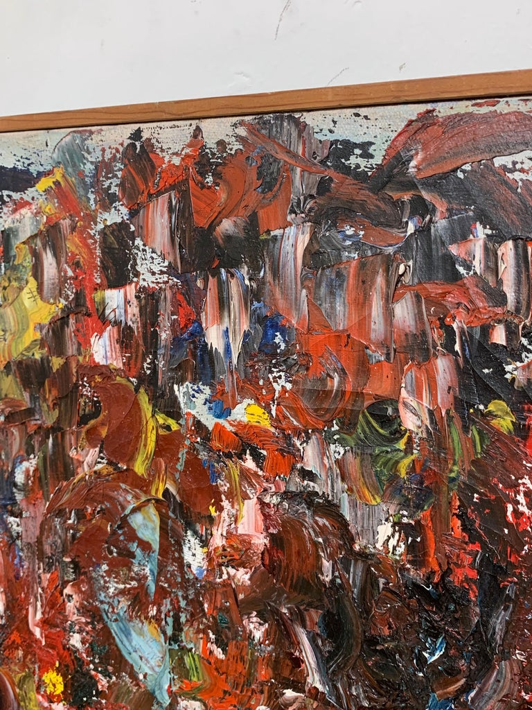 Abstract Expressionist Painting, Circa 1950s For Sale 1
