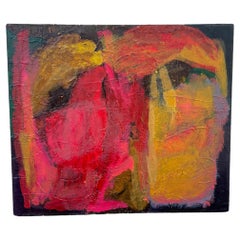 Vintage Abstract Expressionist Painting 