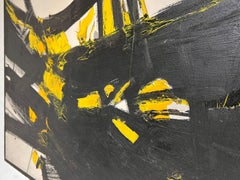 Pittura espressionista astratta nello stile di Franz Kline, anni '60 circa