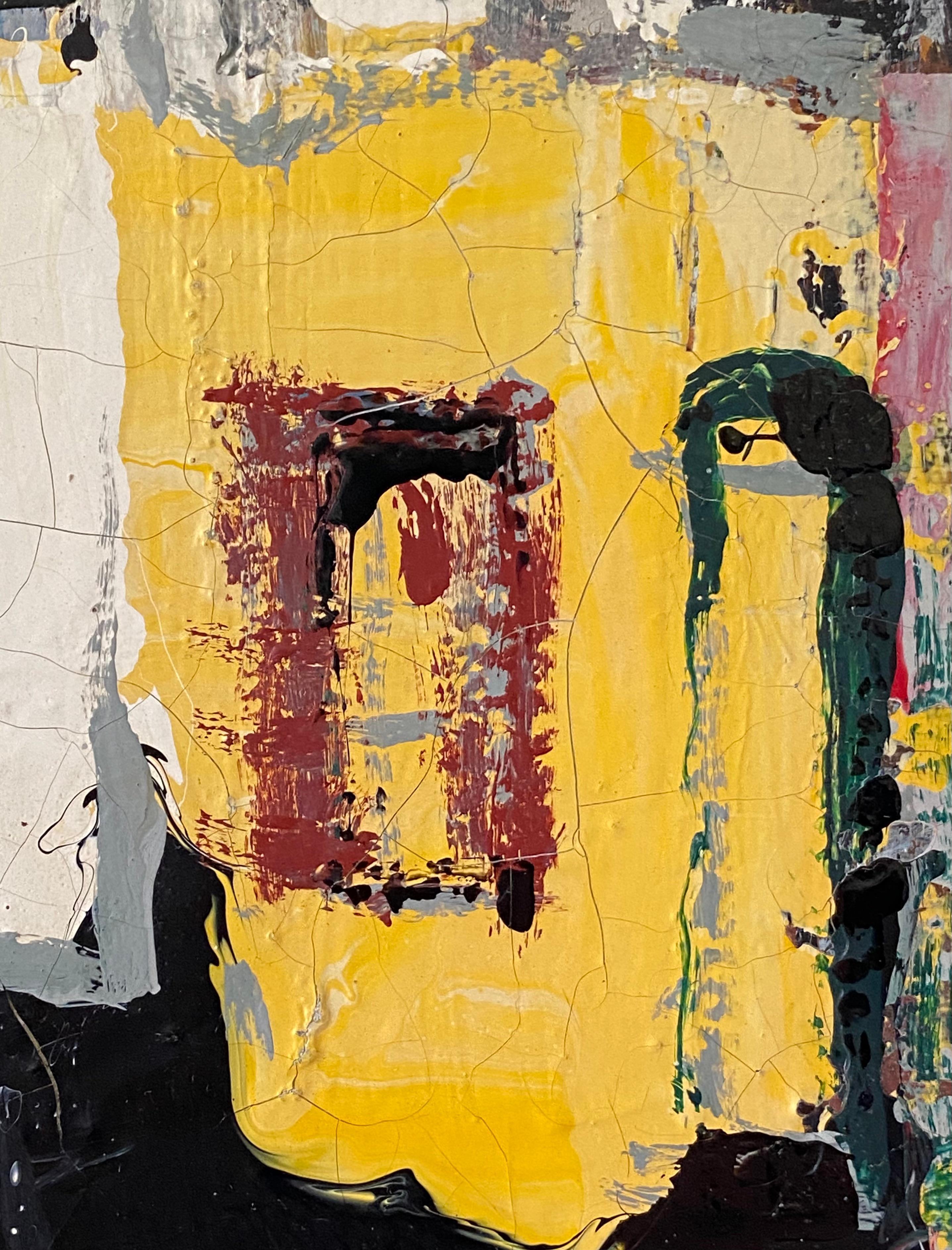 Abstract Expressionist Red Houses Sydney Signed Karlis Mednis 1966 en Bueno estado para la venta en Melbourne, AU