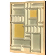 Used Abstract Expressionist Relief Paper Sculpture by Irving Harper