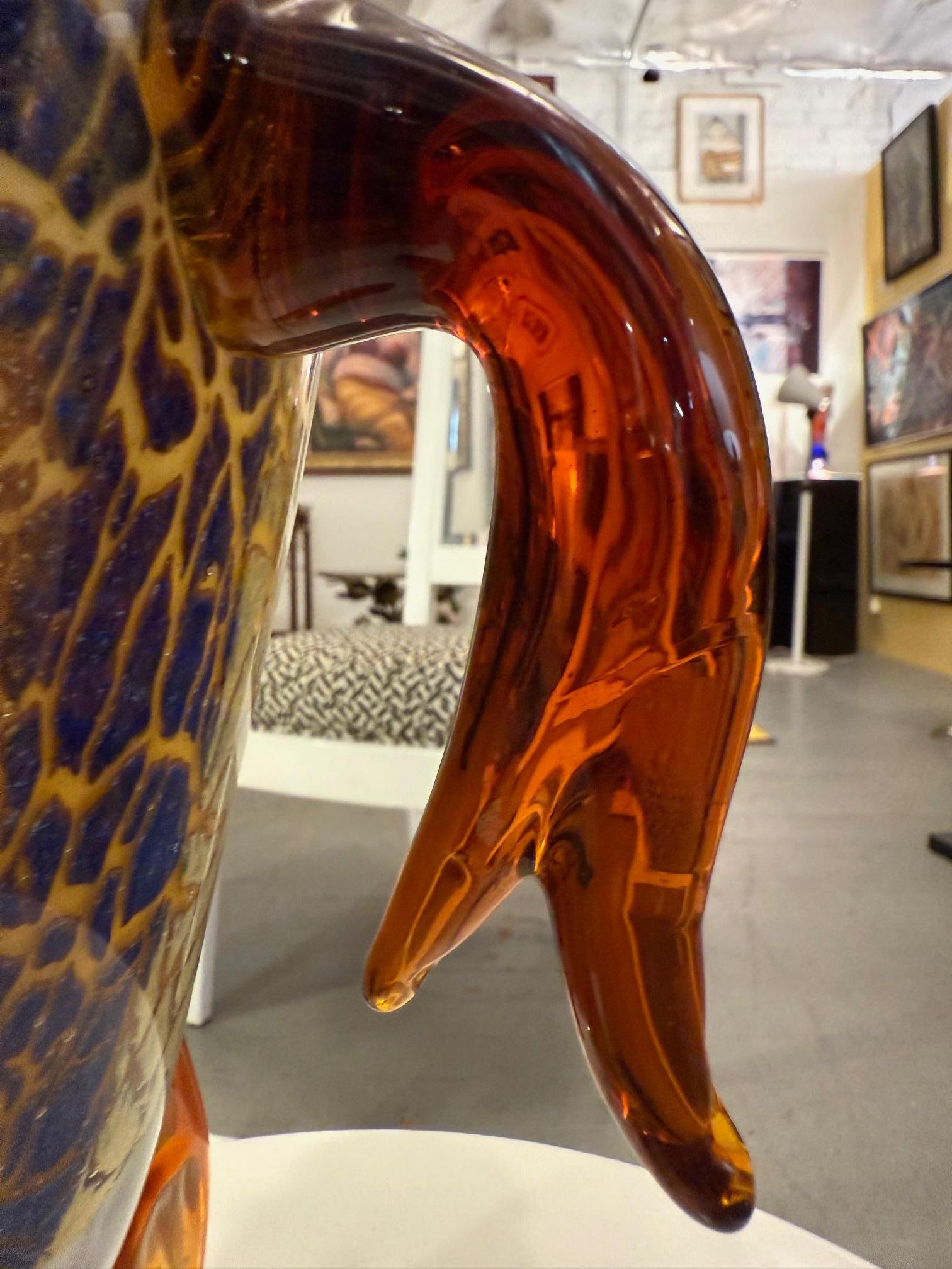 Sculpture abstraite en verre d'art de Murano en vente 4