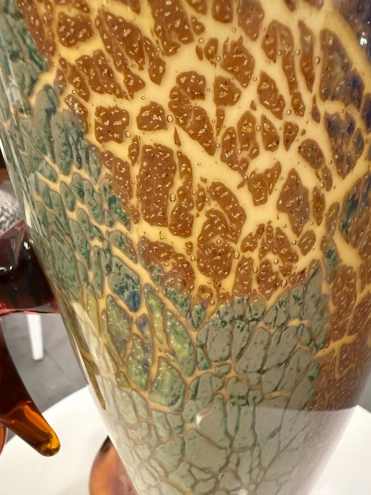 Verre Sculpture abstraite en verre d'art de Murano en vente