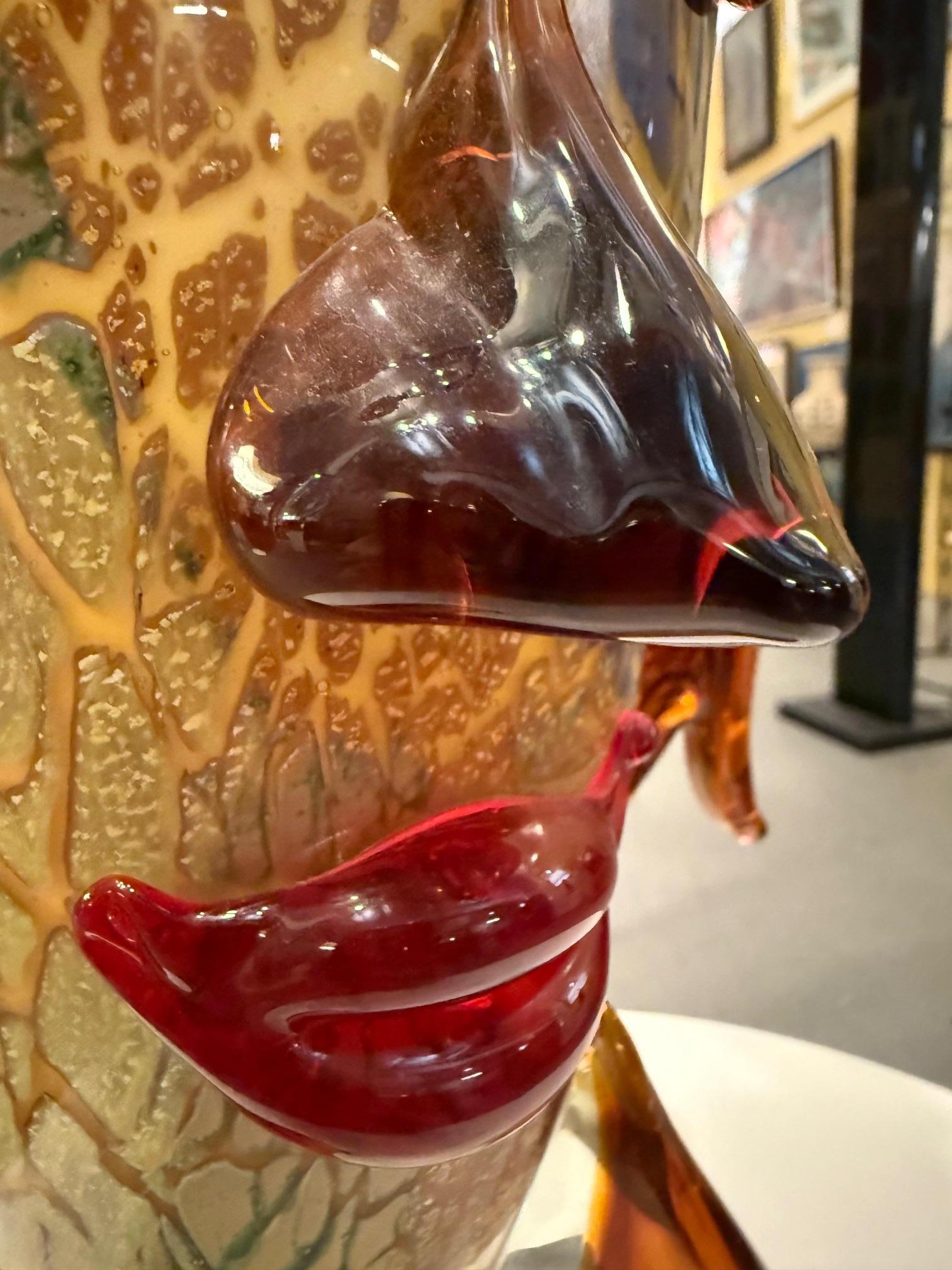 Sculpture abstraite en verre d'art de Murano en vente 3