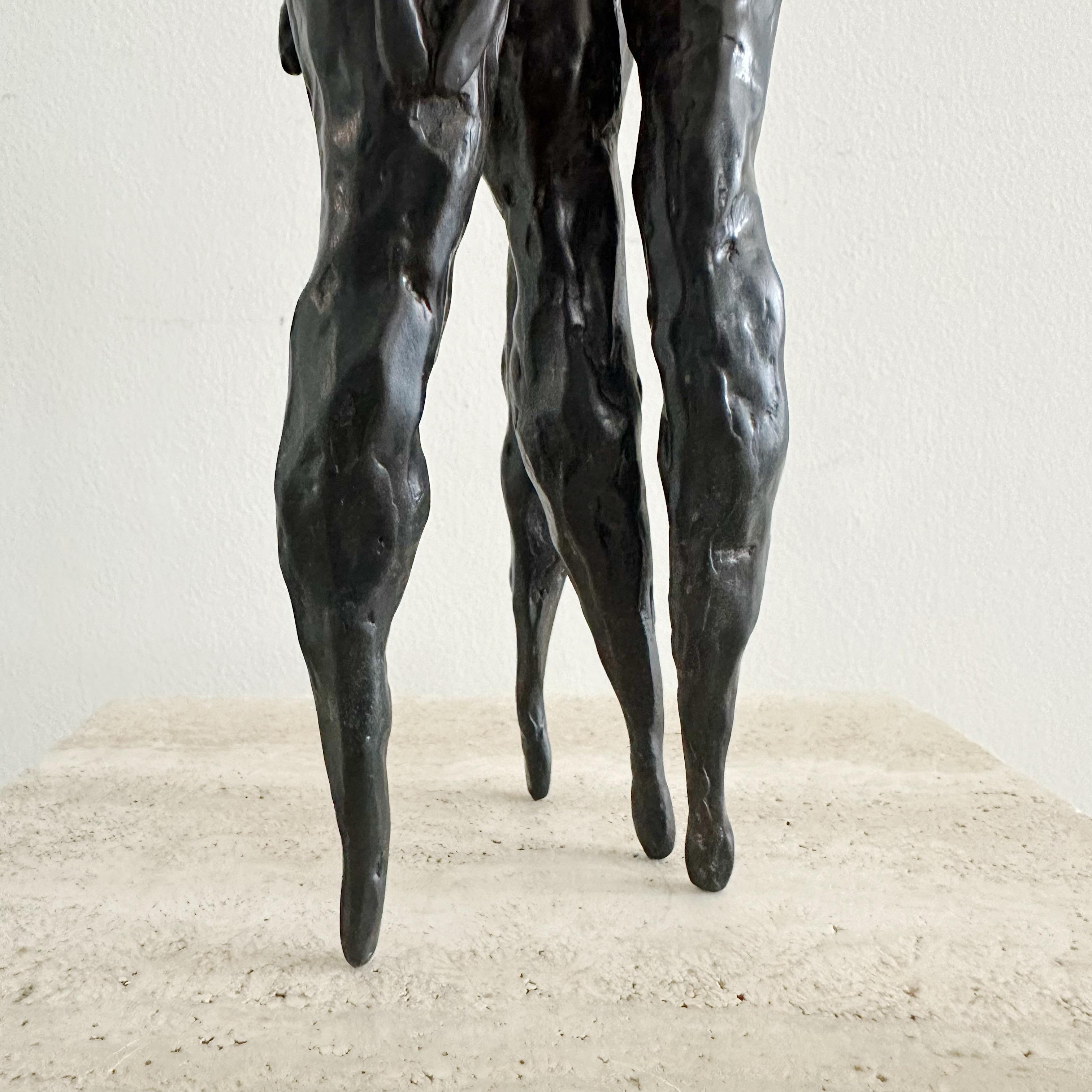 Escultura figurativa abstracta de bronce, 1993 Moderno de mediados de siglo en venta