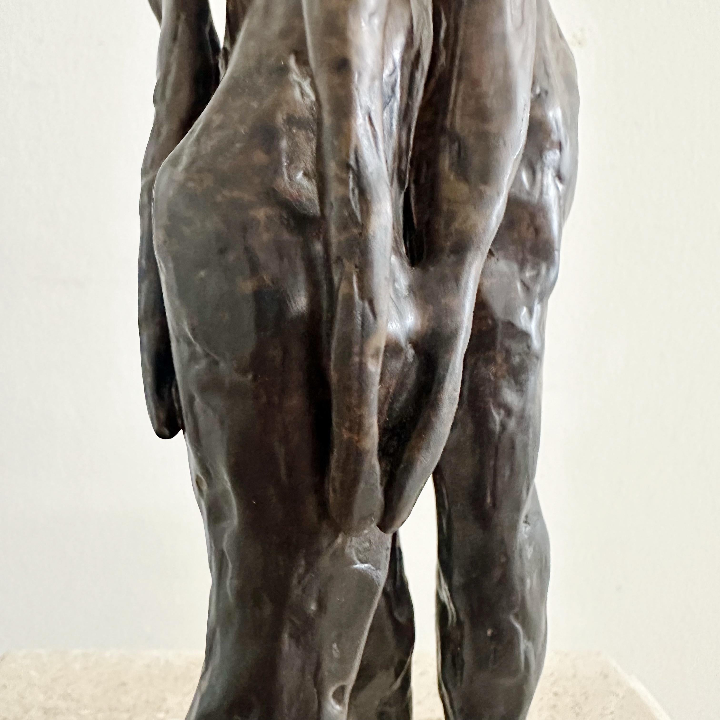 Escultura figurativa abstracta de bronce, 1993 Desconocido en venta