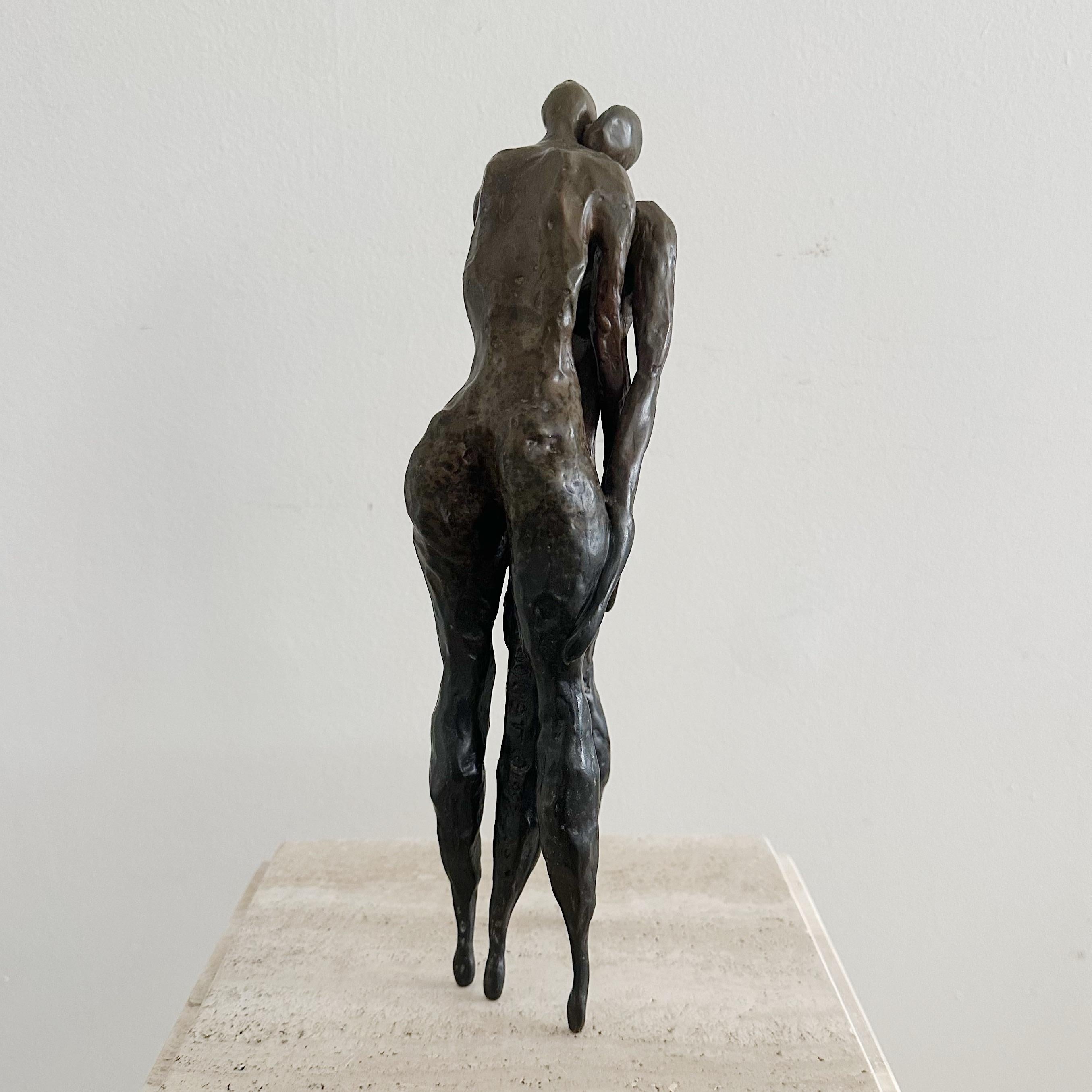 Escultura figurativa abstracta de bronce, 1993 en Bueno estado para la venta en West Palm Beach, FL