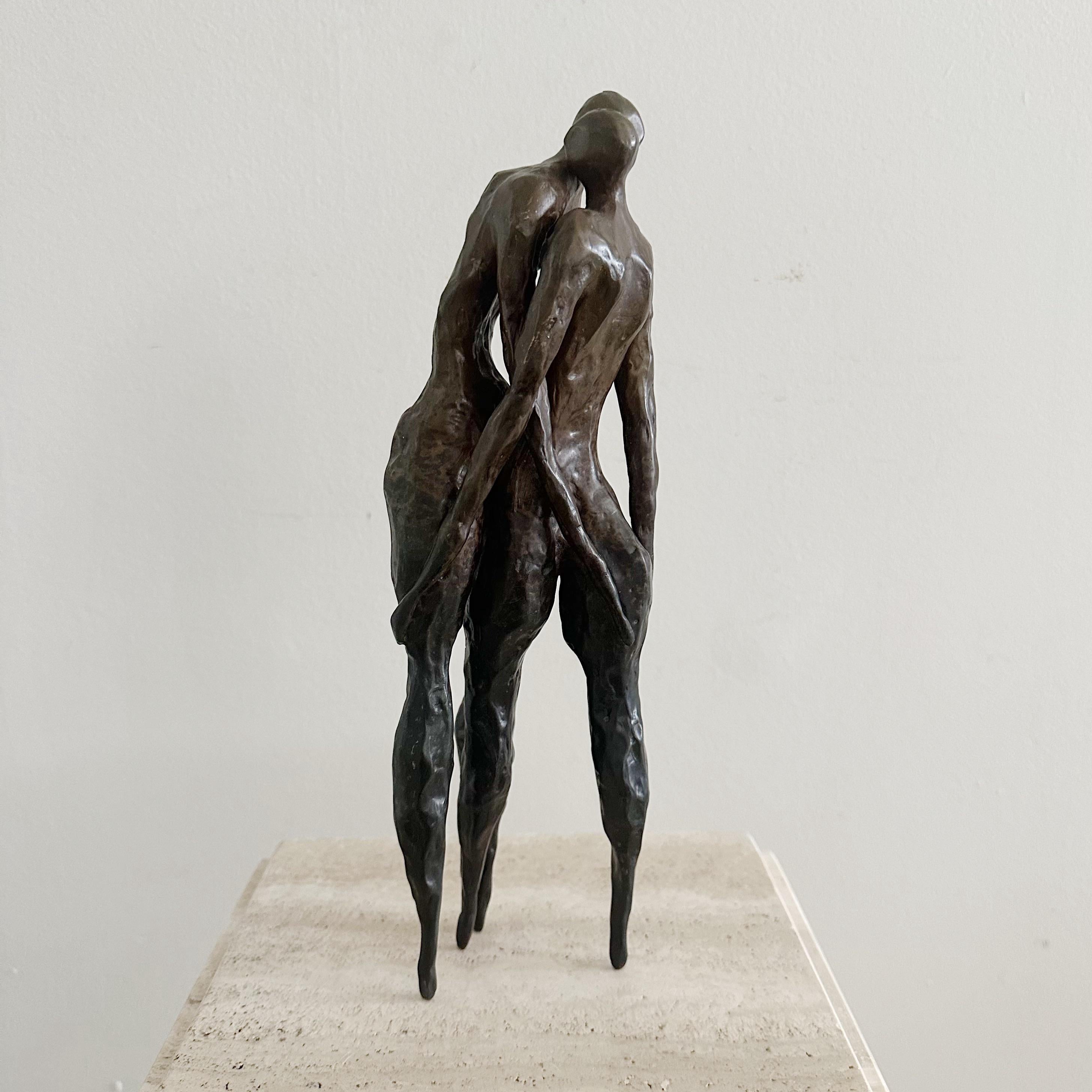 Escultura figurativa abstracta de bronce, 1993 Bronce en venta
