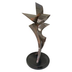 Abstract Figural Bronze Sculpture