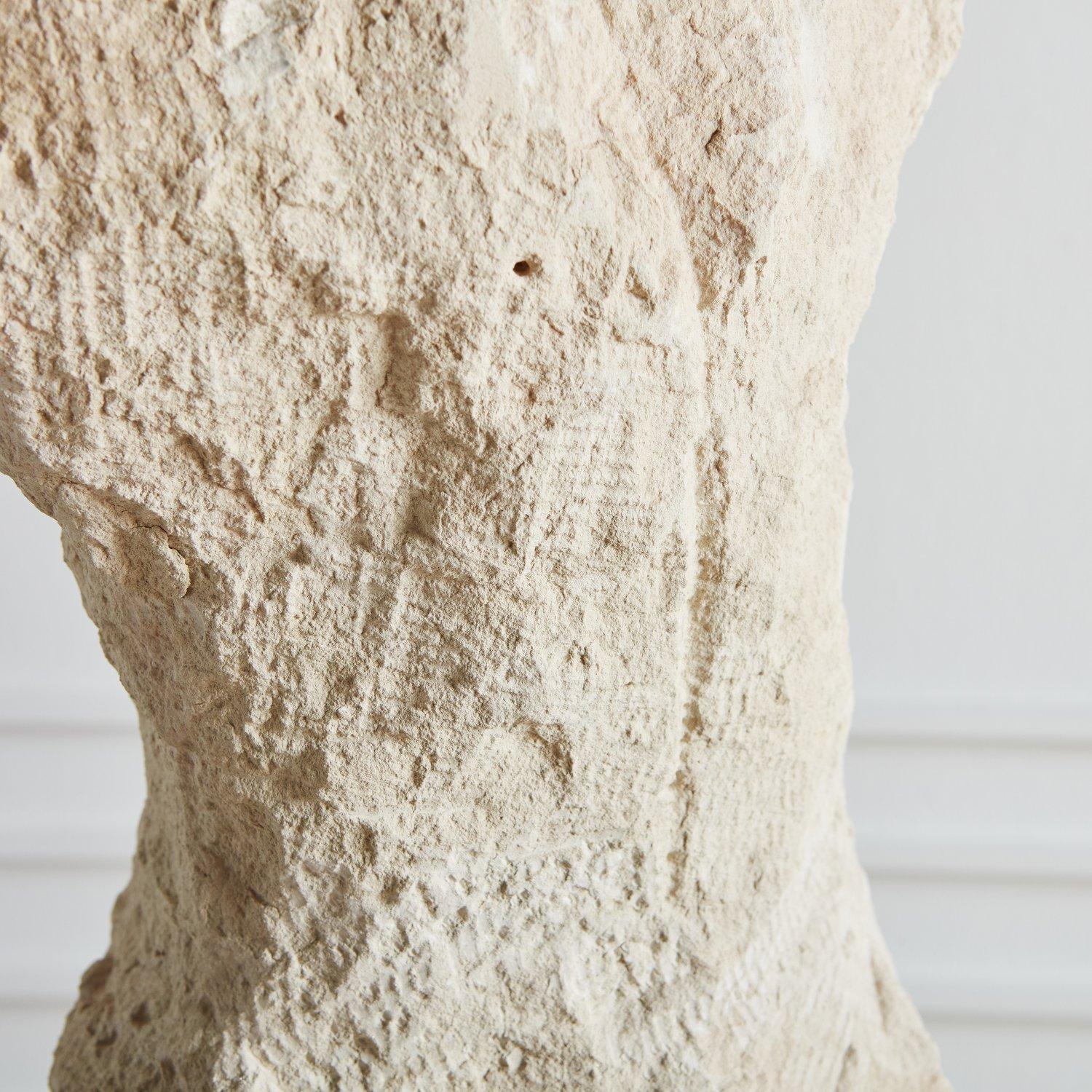 Abstract Figural Limestone Sculpture, France 1980s 3