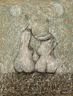 Abstract Figural Nudes Painting by California / Mexico Artist Vladimir Cora