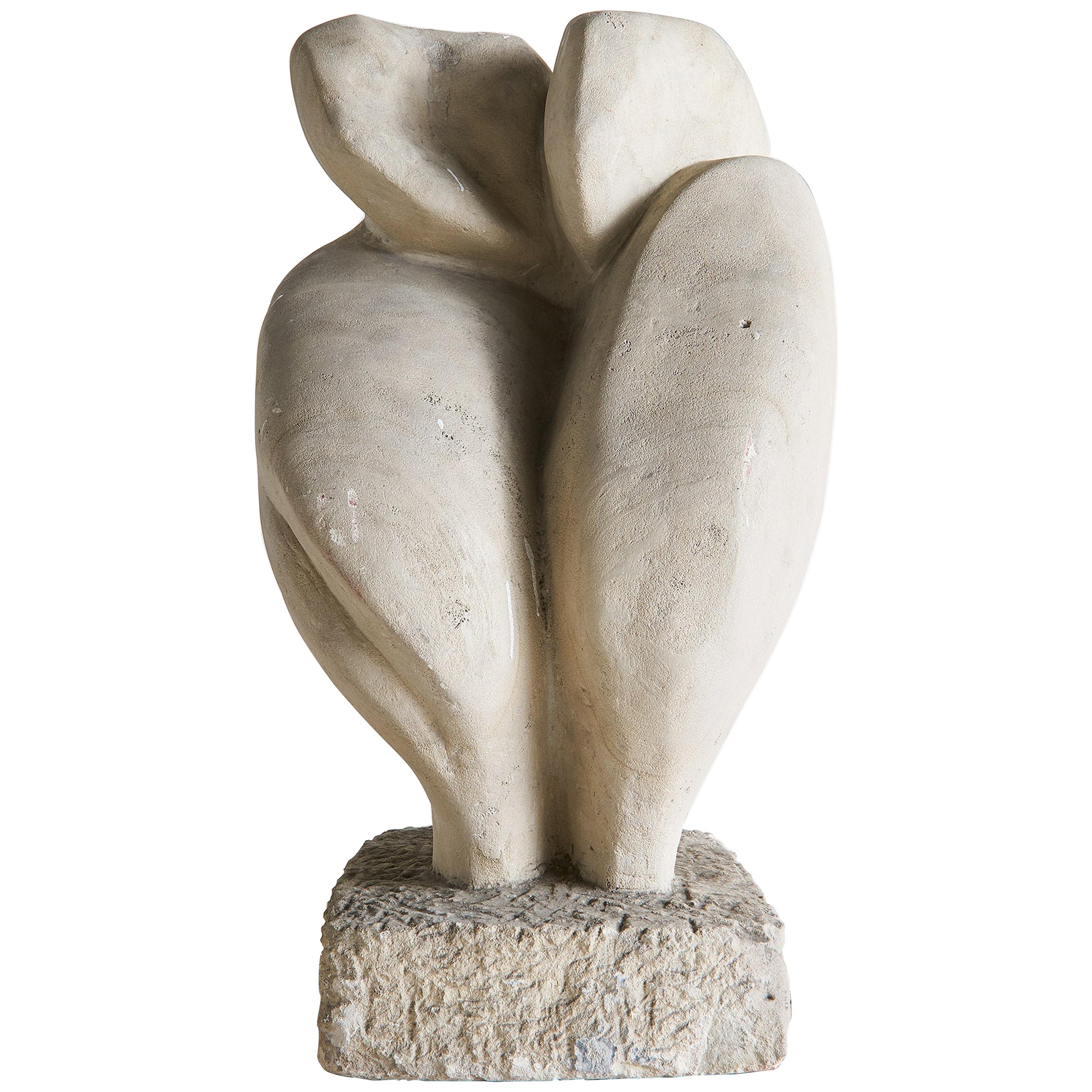 Abstract Figural Stone Sculpture