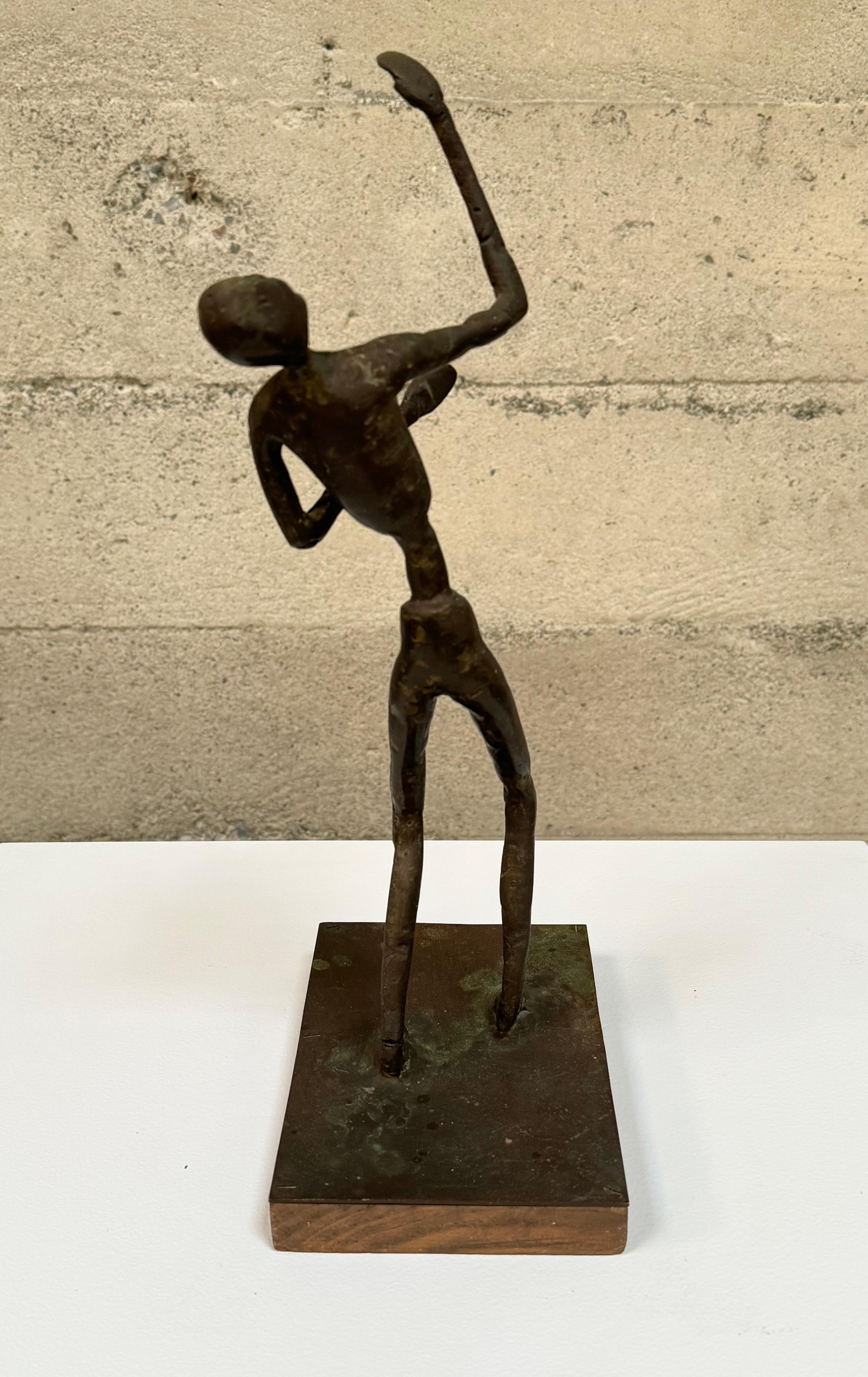 Mid-Century Modern Abstract Figurative Bronze by Bay Artist John Larkin For Sale