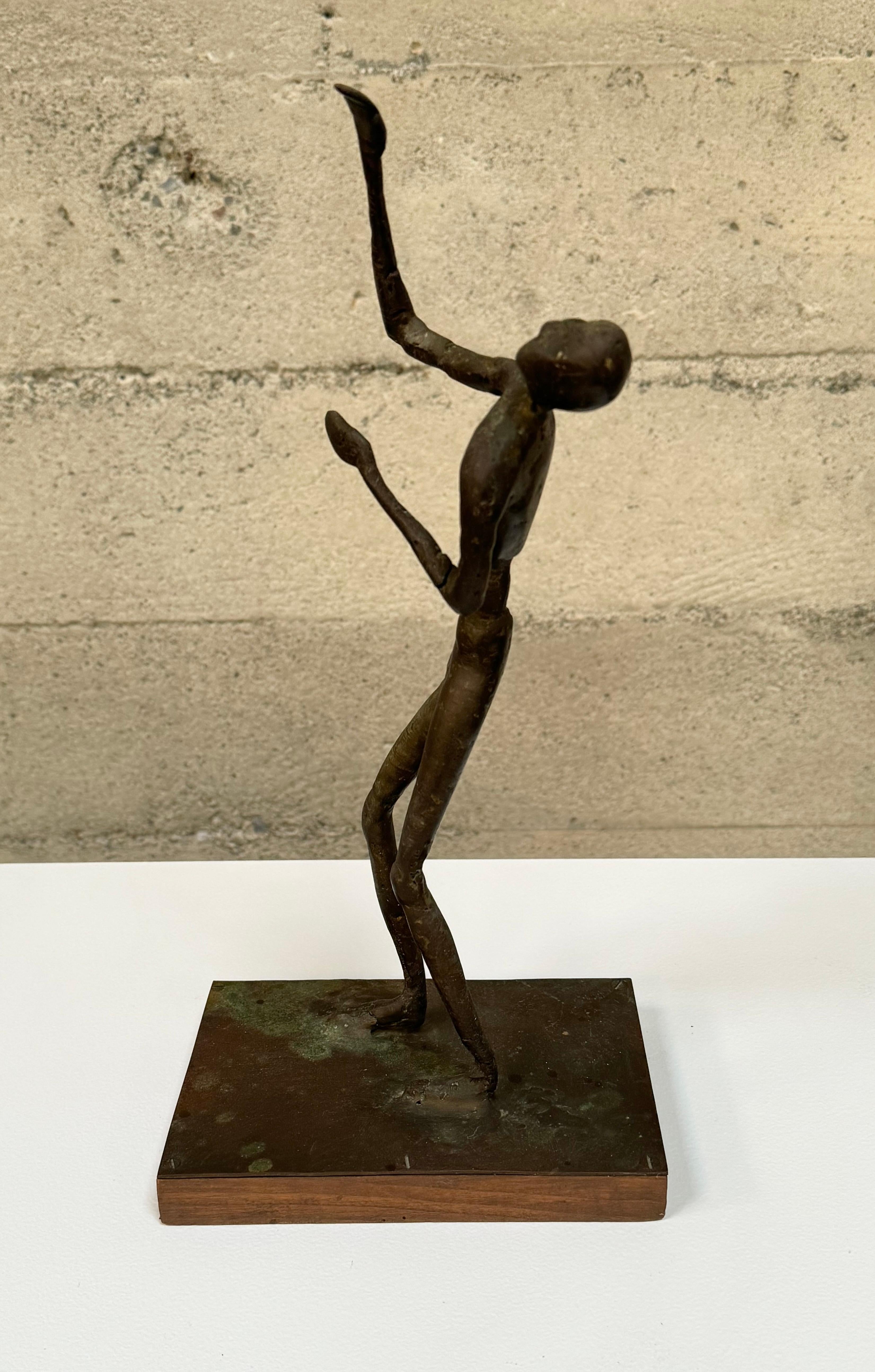 Milieu du XXe siècle Bronze figuratif abstrait de l'artiste de Bay John Larkin en vente