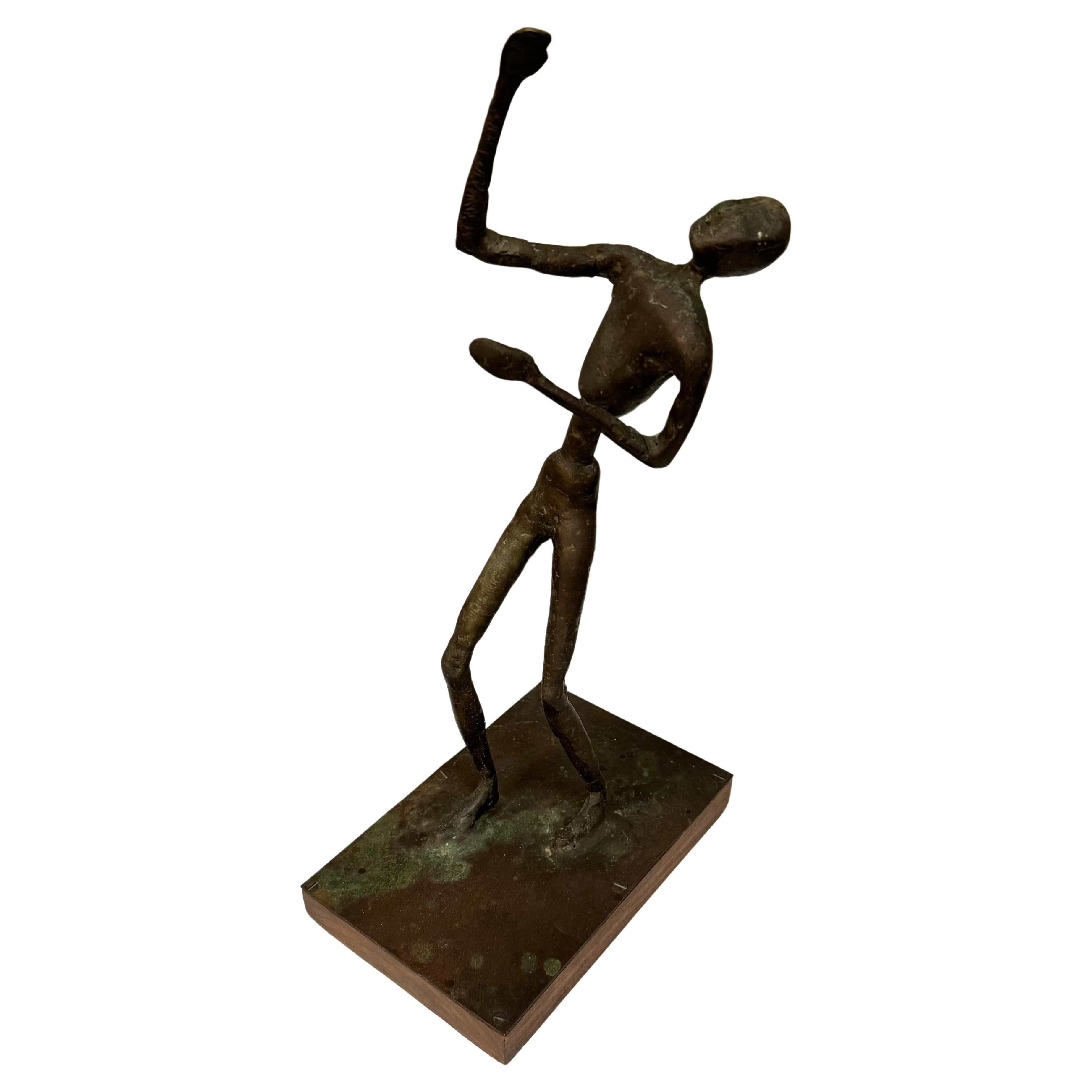 Abstrakte figurative Bronze des Bay Artist John Larkin