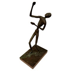 Retro Abstract Figurative Bronze by Bay Artist John Larkin