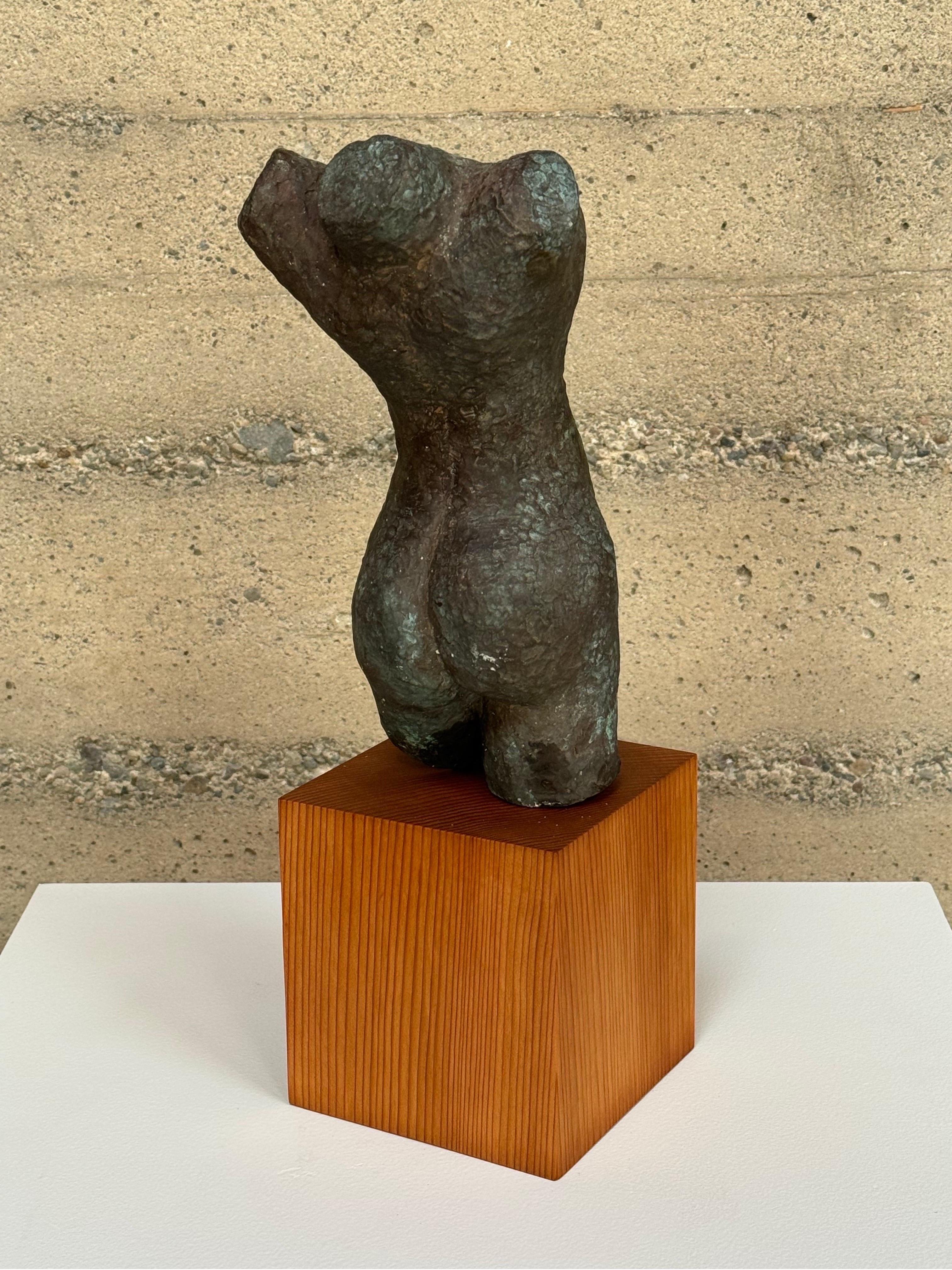 Abstrakte figurative Bronzeskulptur, ca. 1970er Jahre (amerikanisch) im Angebot