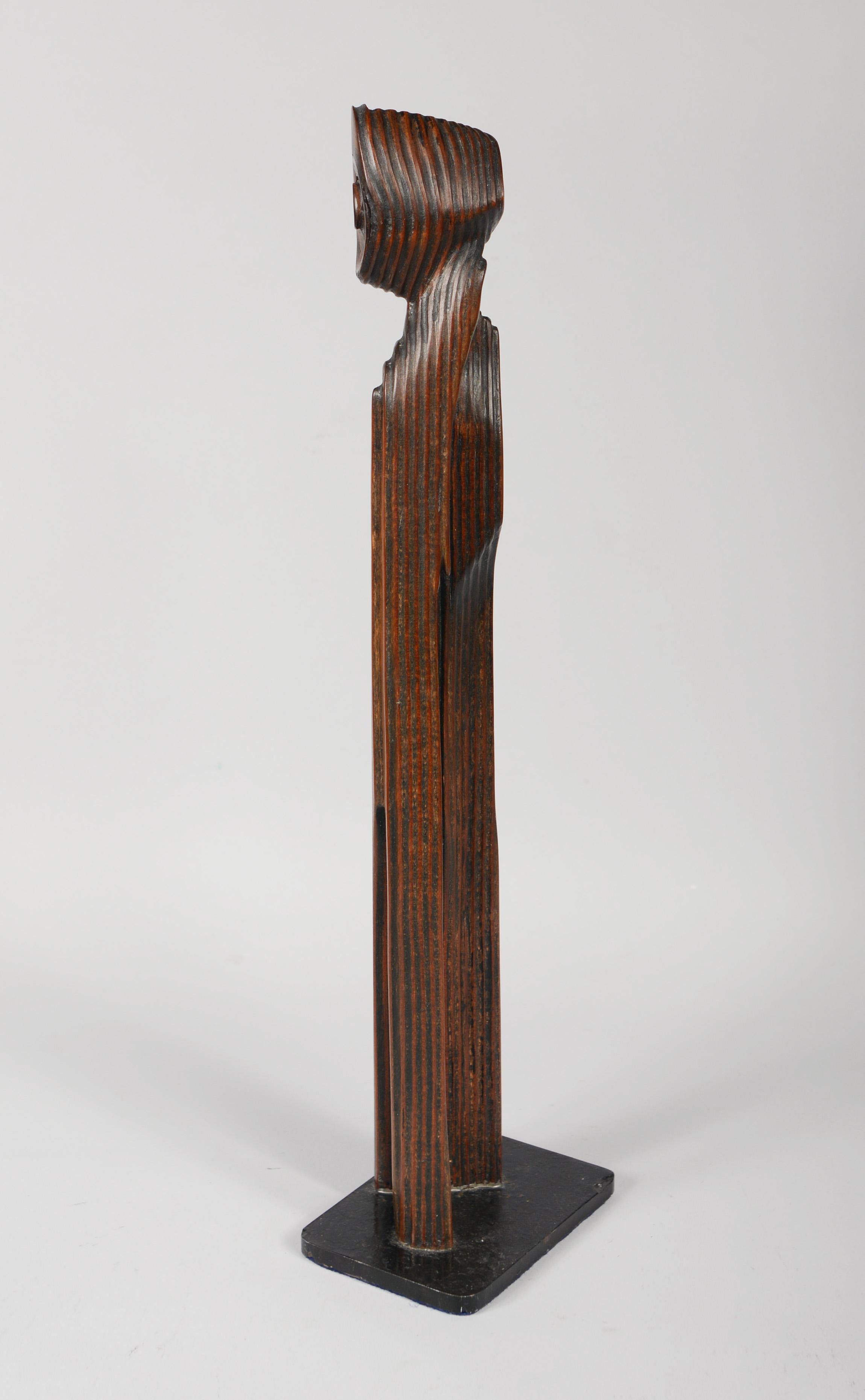 figurative wood sculpture