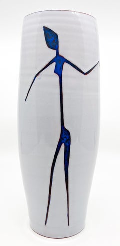 Abstract Figurative Ceramic Pottery Vase by Hans Wagner Design