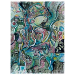 Pintura figurativa abstracta "Piso 13" de Jason Stallings