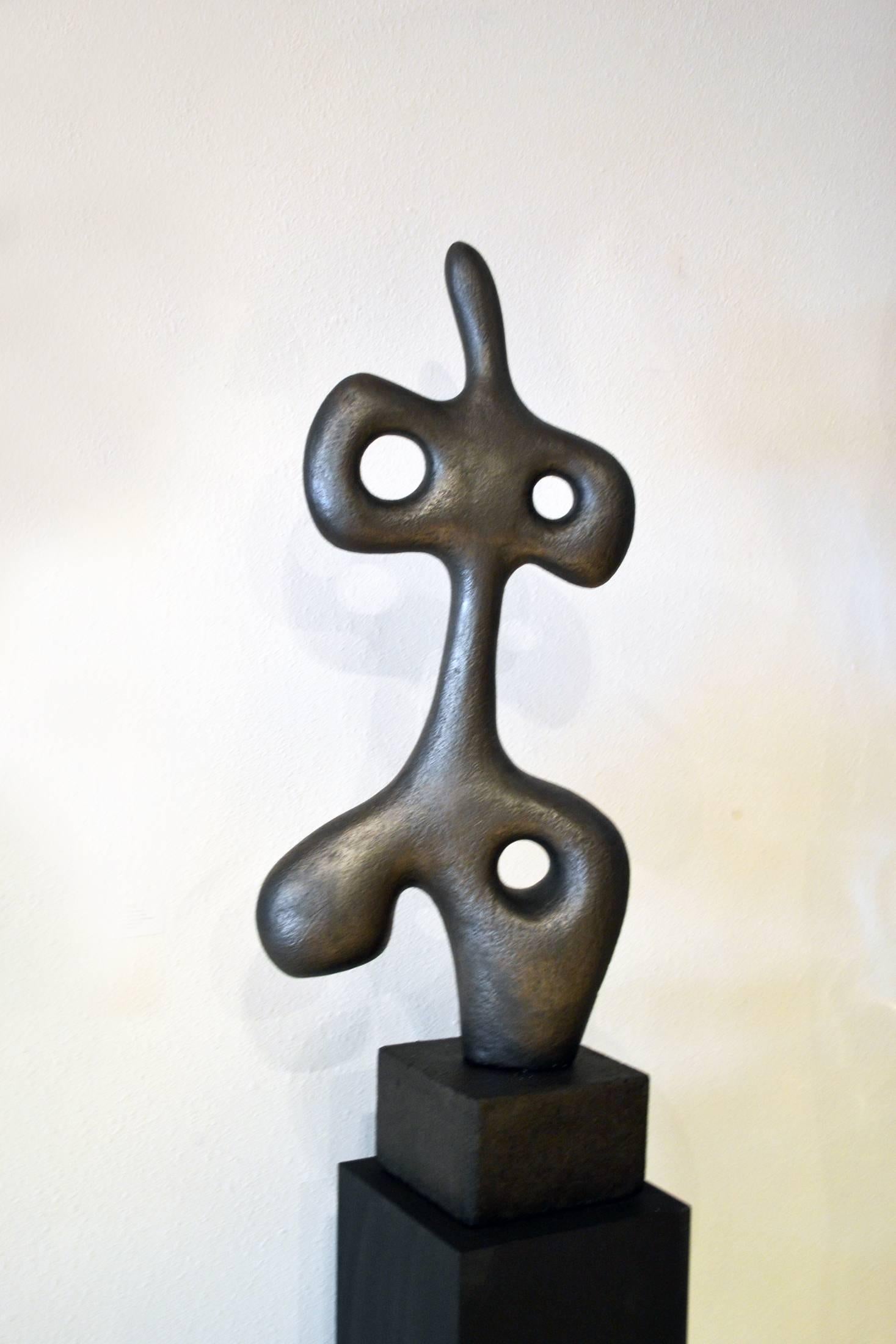 Striking and elegant are but a few adjectives that describe this limited edition abstract figurative sculpture Titled Jump for Joy Series No. 3 by Canadian artist Birgit Piskor, whose praises continue to be sung by an ever-growing list of