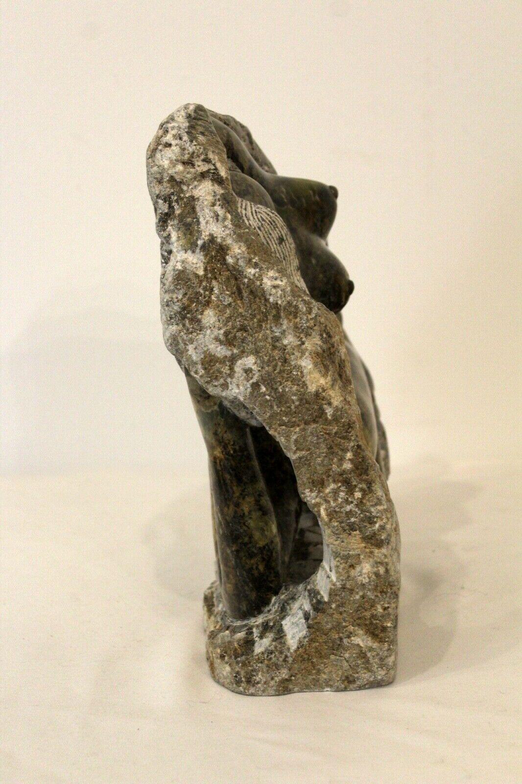Abstract Figurative Soapstone Carving of Women Sculpture In Good Condition In Keego Harbor, MI