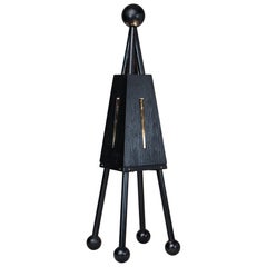 Abstrakte Figurative Massivholz Stehlampe Artisanal Hand-Carved Art Light JASTER