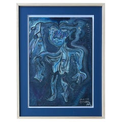 Pittura figurativa astratta di Roberto Rosabal, artista cubano-americano