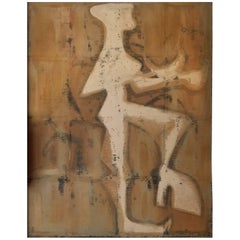 Abstract Figure Painting from France, circa 1950 Abstract Figure Painting from France, circa 1950