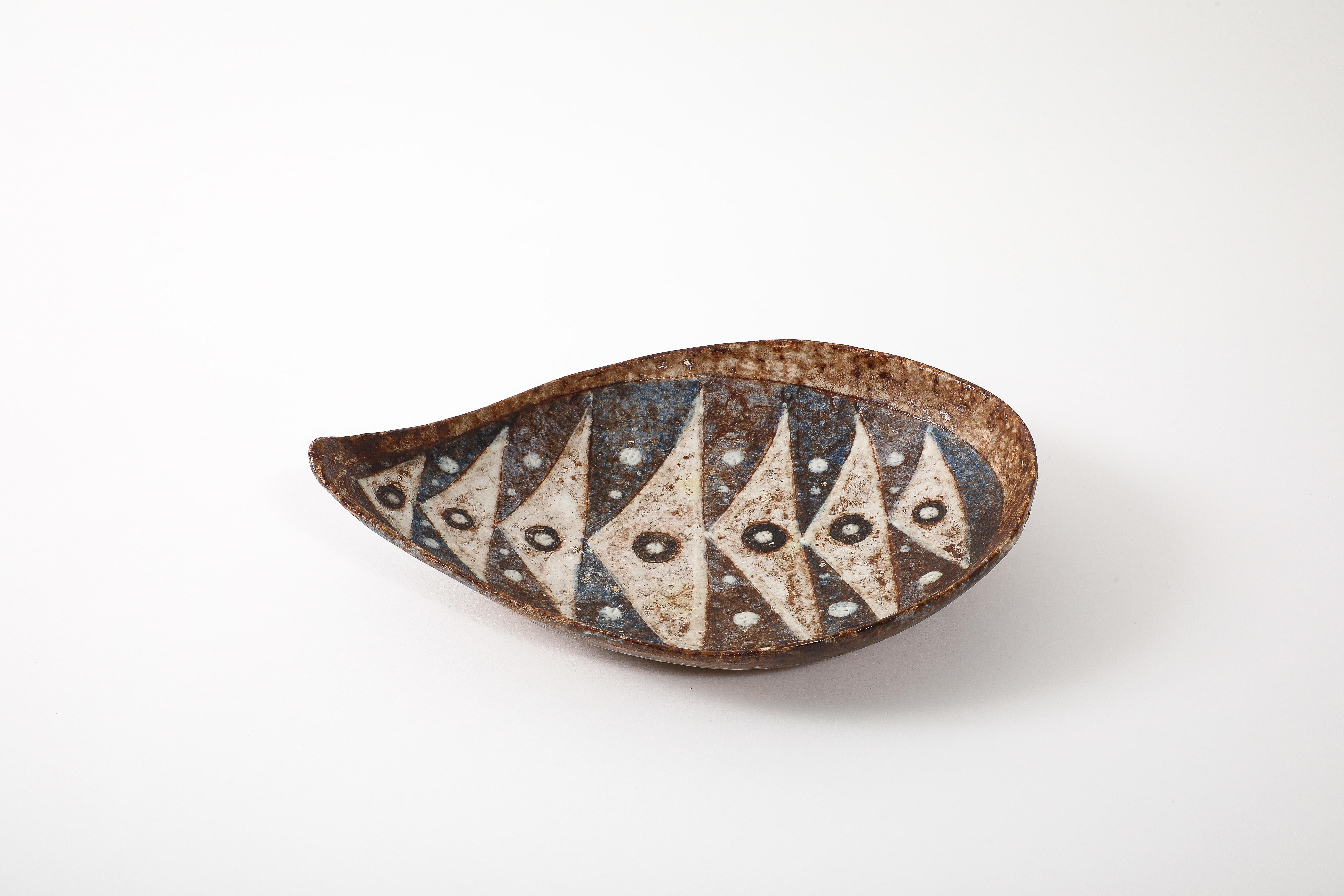 Lovely shape, motif, colors. Signed. 