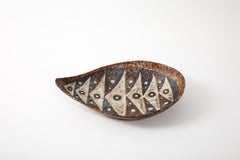 Abstract Fish Motif Mid-Century Ceramic Dish, France, 1960’s